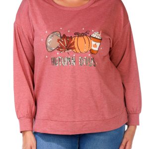 Women's Plus Fall Autumn Days Sweatshirt