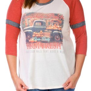 Women's Plus Harvest Graphic Top