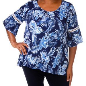 Women's Plus Floral Print Top