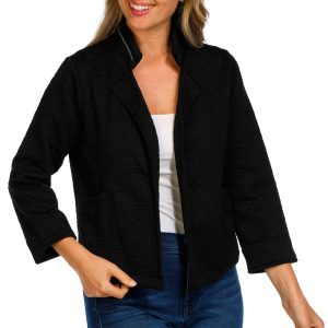 Women's Petite Open Front Jacket