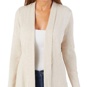 Women's Petite Open Front Cardigan