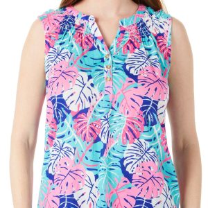 Women's Petite Floral Print Top
