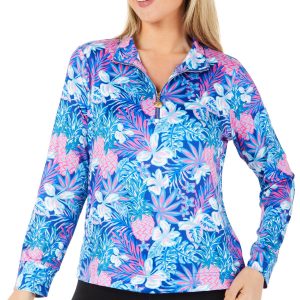 Women's Petite Floral Print Pullover