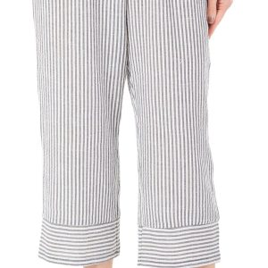 Women's Petite Stripe Print Capris