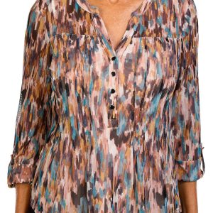 Women's Petite Mesh Top