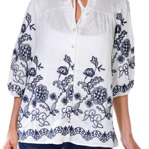 Women's Petite Floral Print Top