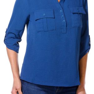 Women's Petite Solid Top