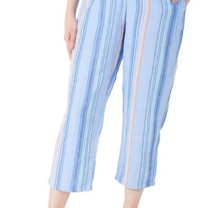 Women's Petite Stripe Print Pants