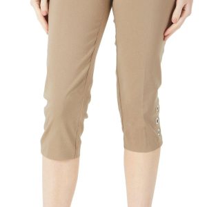 Women's Petite Solid Capris