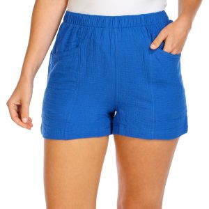 Women's Petite Solid Shorts
