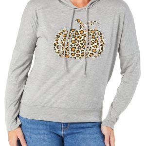 Women's Leopard Pumpkin Hoody Top