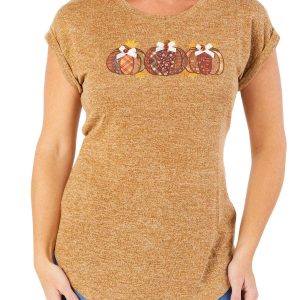 Women's Embroidered Pumpkin Top