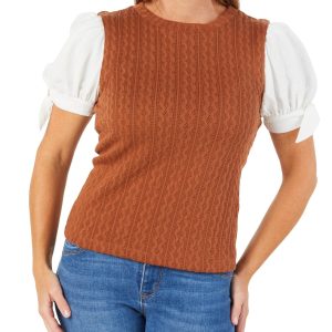 Women's Layered Blouse with Vest