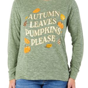 Women's Autumn Leaves Sequin Top