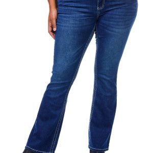 Women's Plus Curvy Mid-Rise Bootcut Jeans