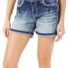 Women's Distressed Denim Shorts