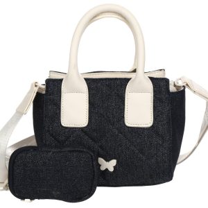 Quilted Denim Satchel