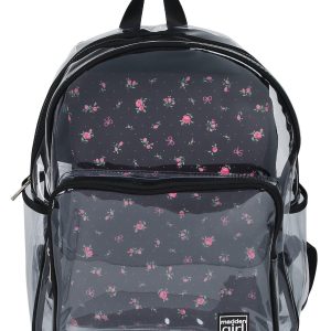Clear Floral Backpack