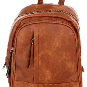 Faux Leather Fashion Backpack