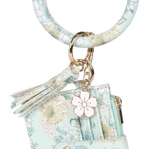 Floral O-Ring Wristlet