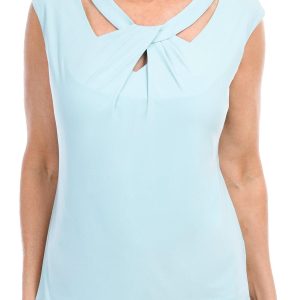 Women's Sleeveless Keyhole Top