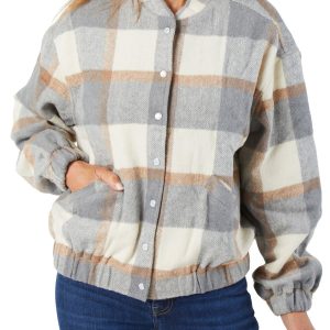 Women's Plaid Print Jacket