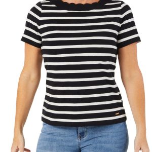 Women's Short Sleeve Striped Top