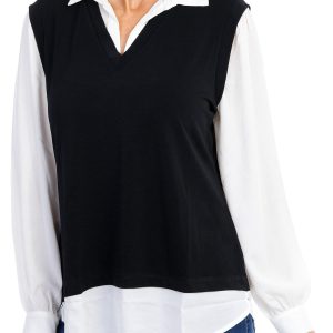 Women's 2Fer Sweater Top