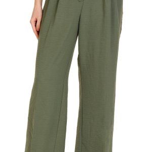 Women's Solid Wide Leg Pants