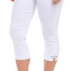 Women's Solid Pull On Capris