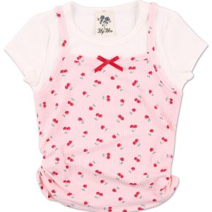 Little Girls Cherry Print Top
