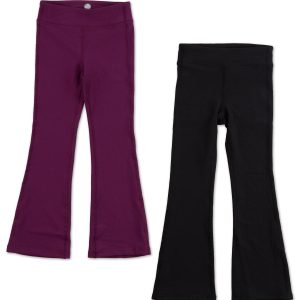 Little Girls Active 2 Pk Flare Pants