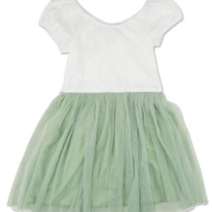 Little Girls Eyelet Tulle Dress