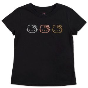 Girls Solid Graphic Tee