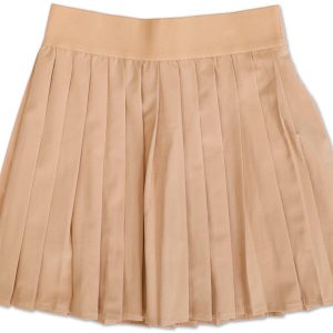 Girls Solid Pleated Tennis Skort