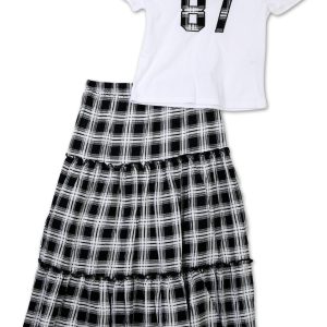 Girls 2 Pc Skirt Set