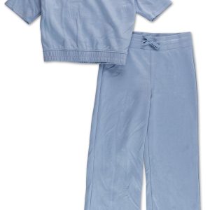 Girls 2Pc Scuba Pant Set