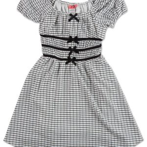 Girls Plaid Print Dress
