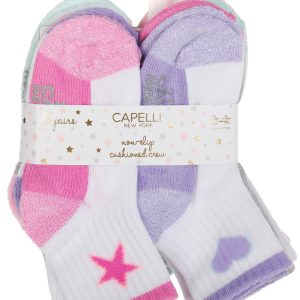Girls 8 Pk Crew Socks