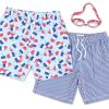 Boys 3 Pk Swim Shorts Set
