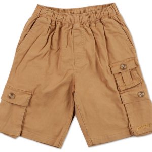 Boys Solid Cargo Shorts