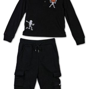 Little Boys 2 Pc Halloween Pants Set