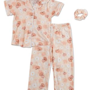 Girls 3 Pc Fall Pajama Pants Set