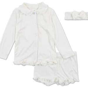 Girls 3 Pc Pajama Shorts Set