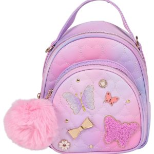 Girls Butterfly Convertible Backpack