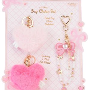 3 Pk Bag Charm Set