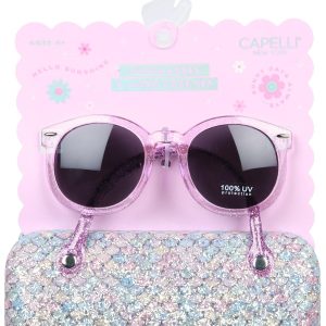 Girls 2 Pk Sunglasses & Hard Case Set