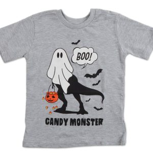 Little Boys Halloween Ghost Graphic Tee