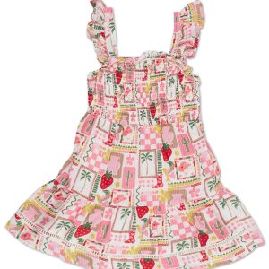 Toddler Girls Fruit Print Dress