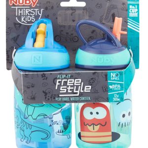 2 Pk 12 oz Kids Water Canteens